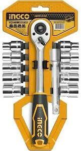 Ingco 12Pcs 1/2" Socket Set - HKTS12122