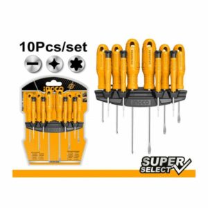 Ingco 10 Pieces Screwdriver & Precision Screwdriver Set - HKSD1058