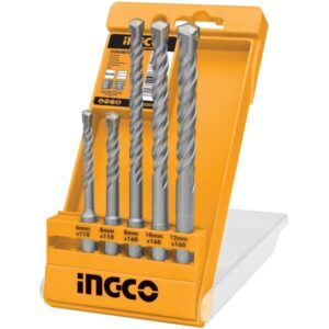 Ingco 5 Pieces SDS Plus Hammer Drill Bit Set - AKD2052