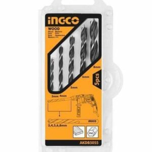 Ingco 5 Pieces Wood Drill Bits Set - AKDB5055