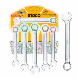 Ingco 6 Pieces Combination Spanner Set 8-17mm - HKSPA1068