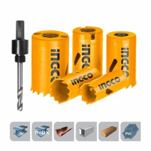 Ingco 7 Pieces Bi-Metal Hole Saw Set - AKH0071
