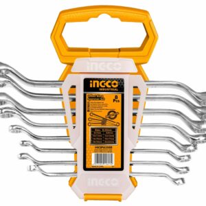 Ingco 8 Pieces Offset Ring Spanner Set 6-22mm - HKSPA3088