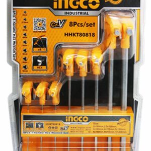 Ingco 8 Pieces T-handle hex wrench set - HHKT80818