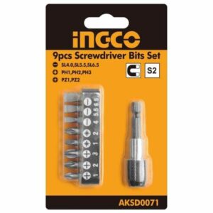 Ingco 9pcs Screwdriver Bit Set - AKSD0071