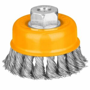 Ingco Cup Brush Twisted Wire with Nut 3" & 4" - WB20751 & WB21001