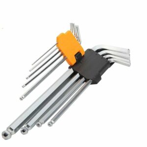 Ingco Extra Long Arm 9 Pieces Ball Point Hex Key Set - HHK12092