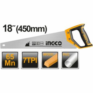 Ingco Hand Saw 7TPI With Teeth Protector - HHAS15400 & HHAS15450