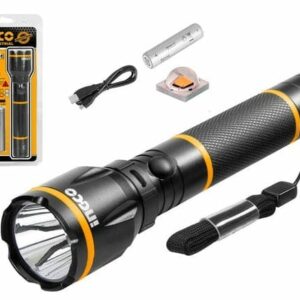 Ingco Waterproof Rechargeable LED Flashlight 450 Lumens - HCFL1865051