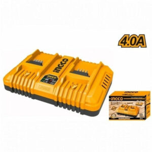 Ingco 20V 4Ah P20S 2-port Lithium-Ion Battery Charger - FCLI2082