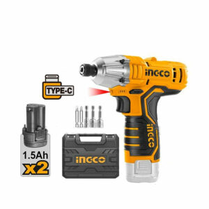 Ingco Lithium-Ion Cordless Impact Driver with 12V 1.5Ah Charger - CIRLI12015