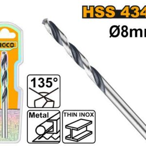 Ingco Power Tools Accessories 4341 HSS Drill Bit DBT1200804