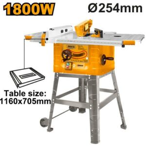 Ingco 254mm Table Saw 1800W 4500rpm  TS180028