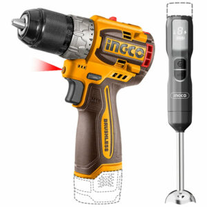 Ingco 16V Lithium-Ion Cordless Drill & Hand Blender Combo Kit - CKLI1628
