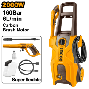 Ingco High Pressure Washer 2000W 160Bar  - HPWR20018