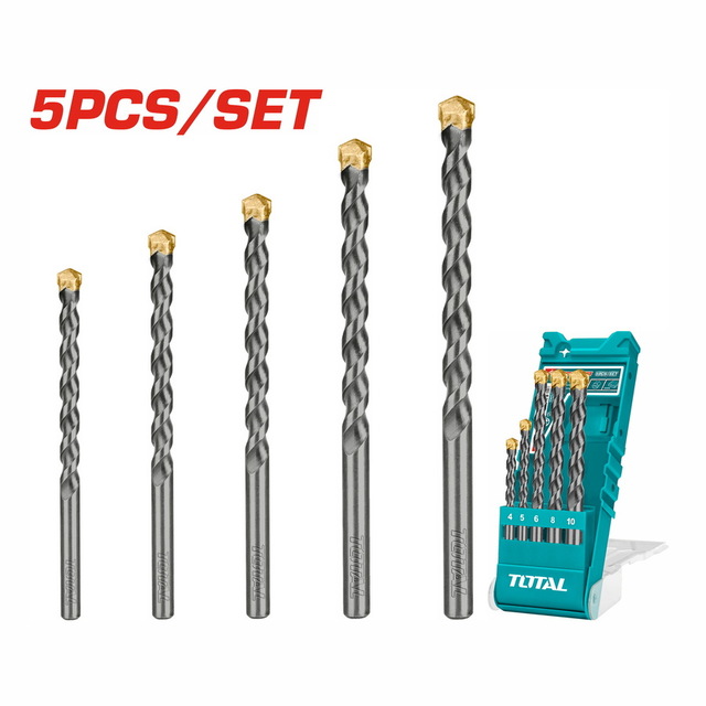 Total masonry drill bites set - TACSD5051