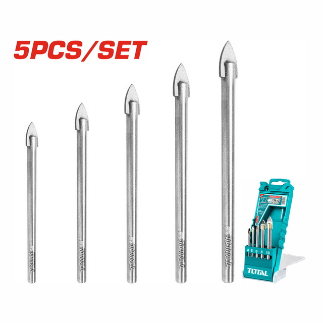 Total 5pcs glass drill bits - TACSD7256
