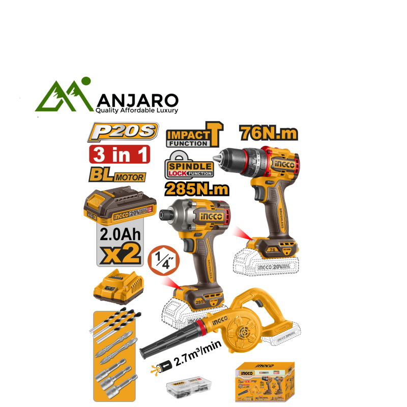 Ingco cordless 20v impact drill-COSLI250182