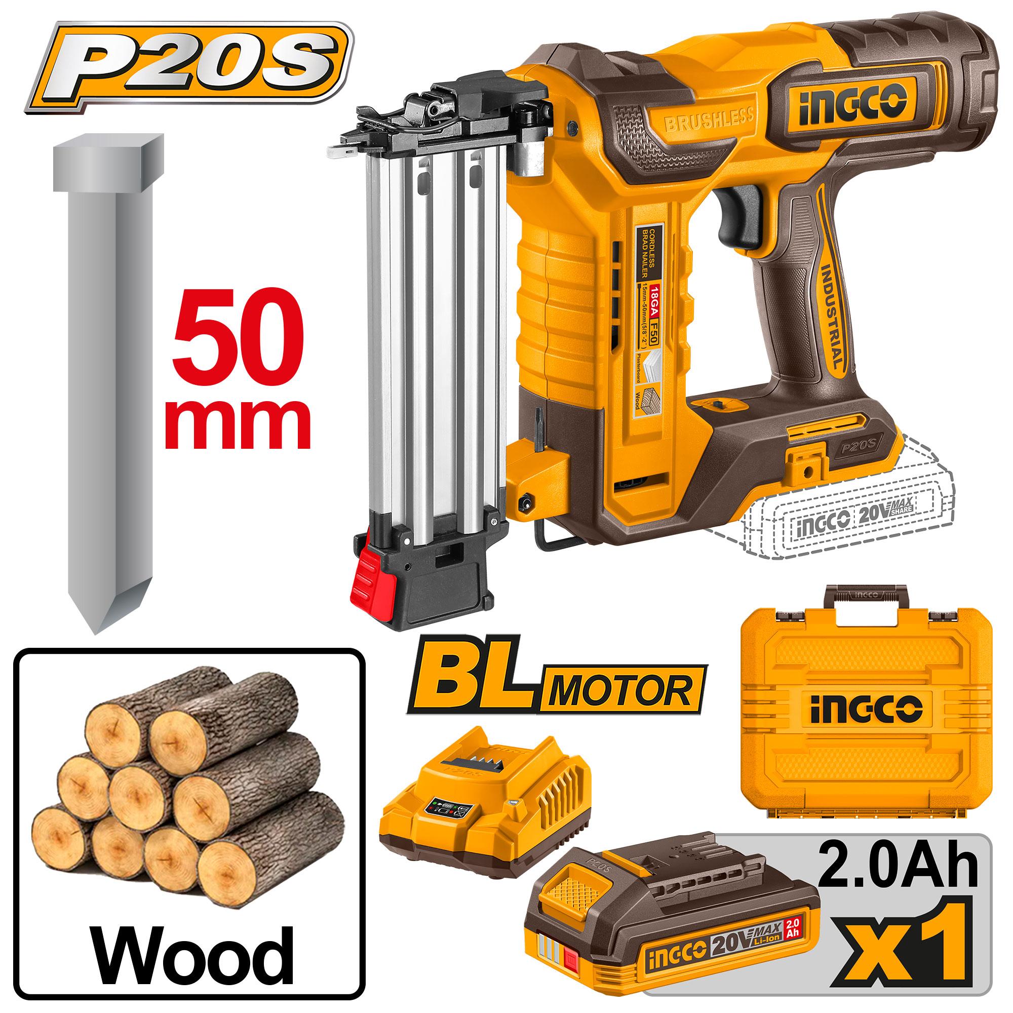 Ingco cordless brad nailer - CBNLI5008