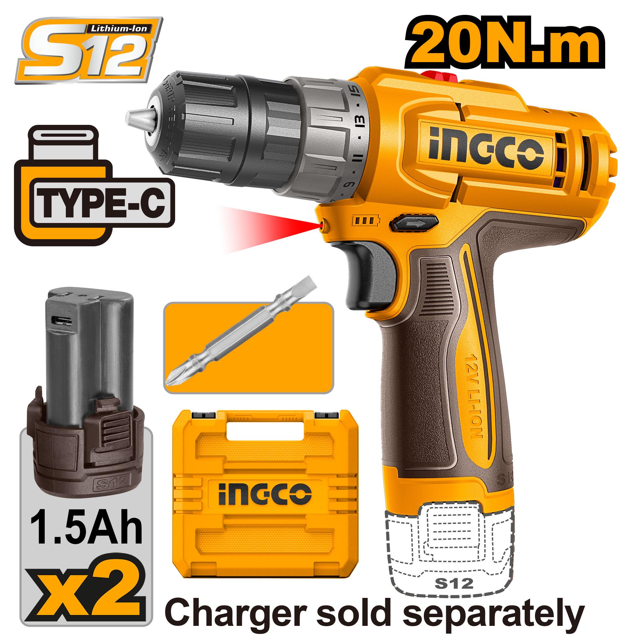 Ingco cordless drill - CDLI12206