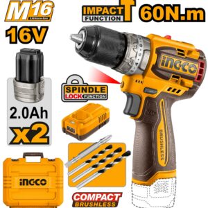 Ingco compact brushless cordless impact drill - CIDLI16682
