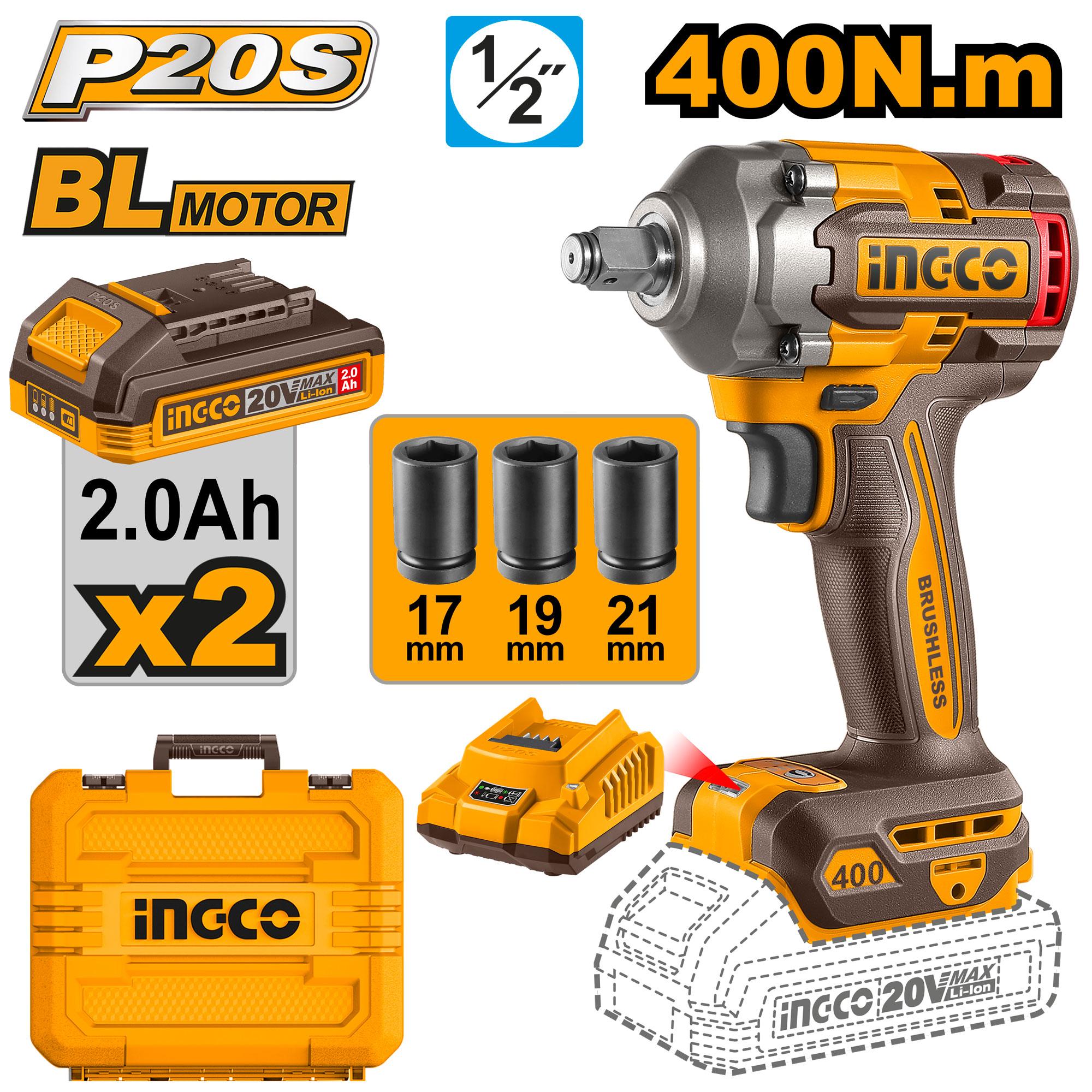 Ingco cordless impact wrench - CIWLI2040
