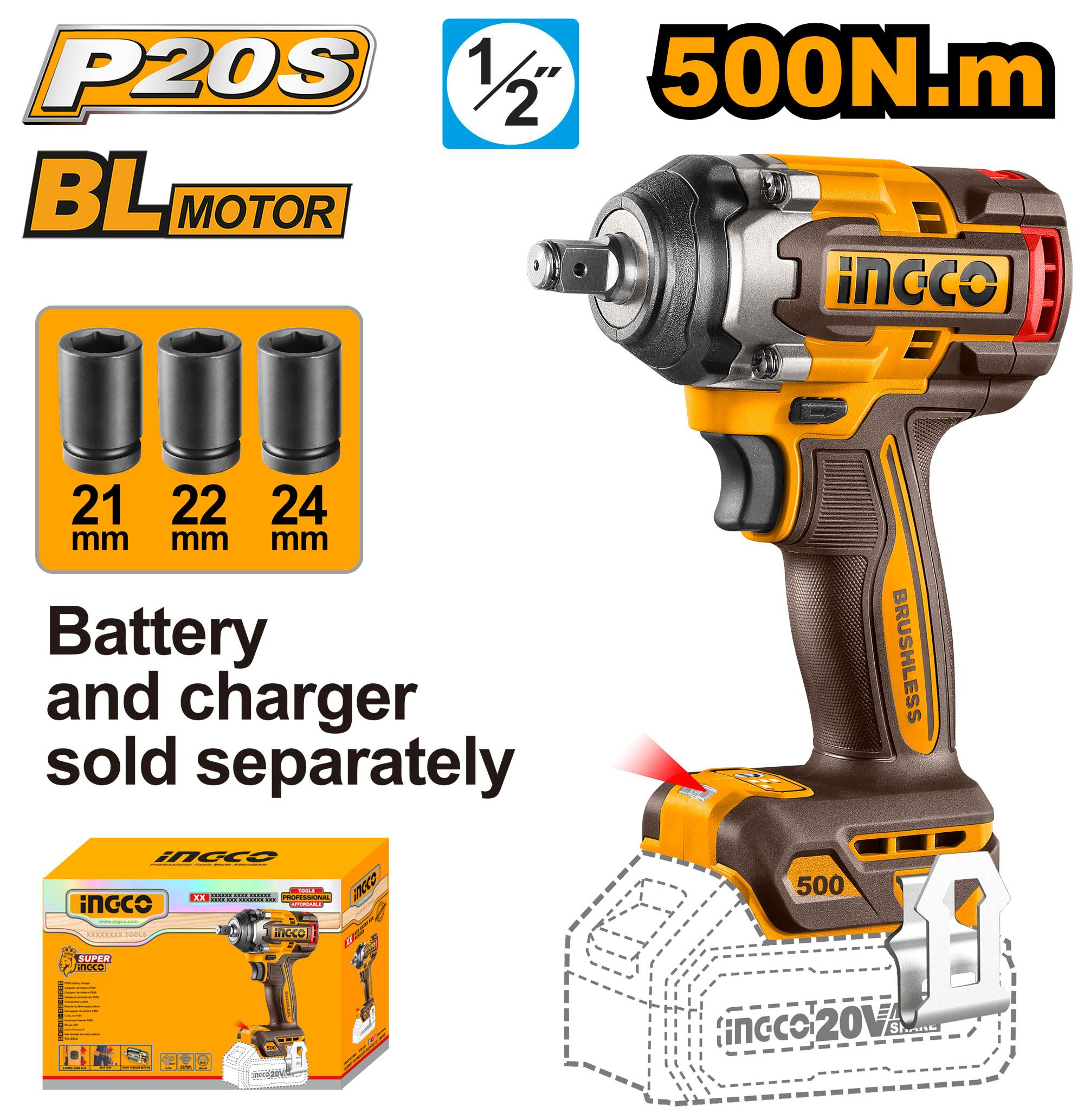 Ingco cordless impact wrench - CIWLI20501