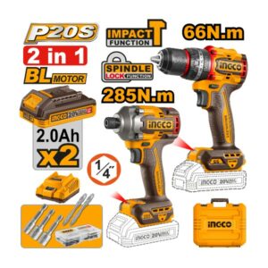 Ingco cordless 2 pcs combo  kit - CKLI20277