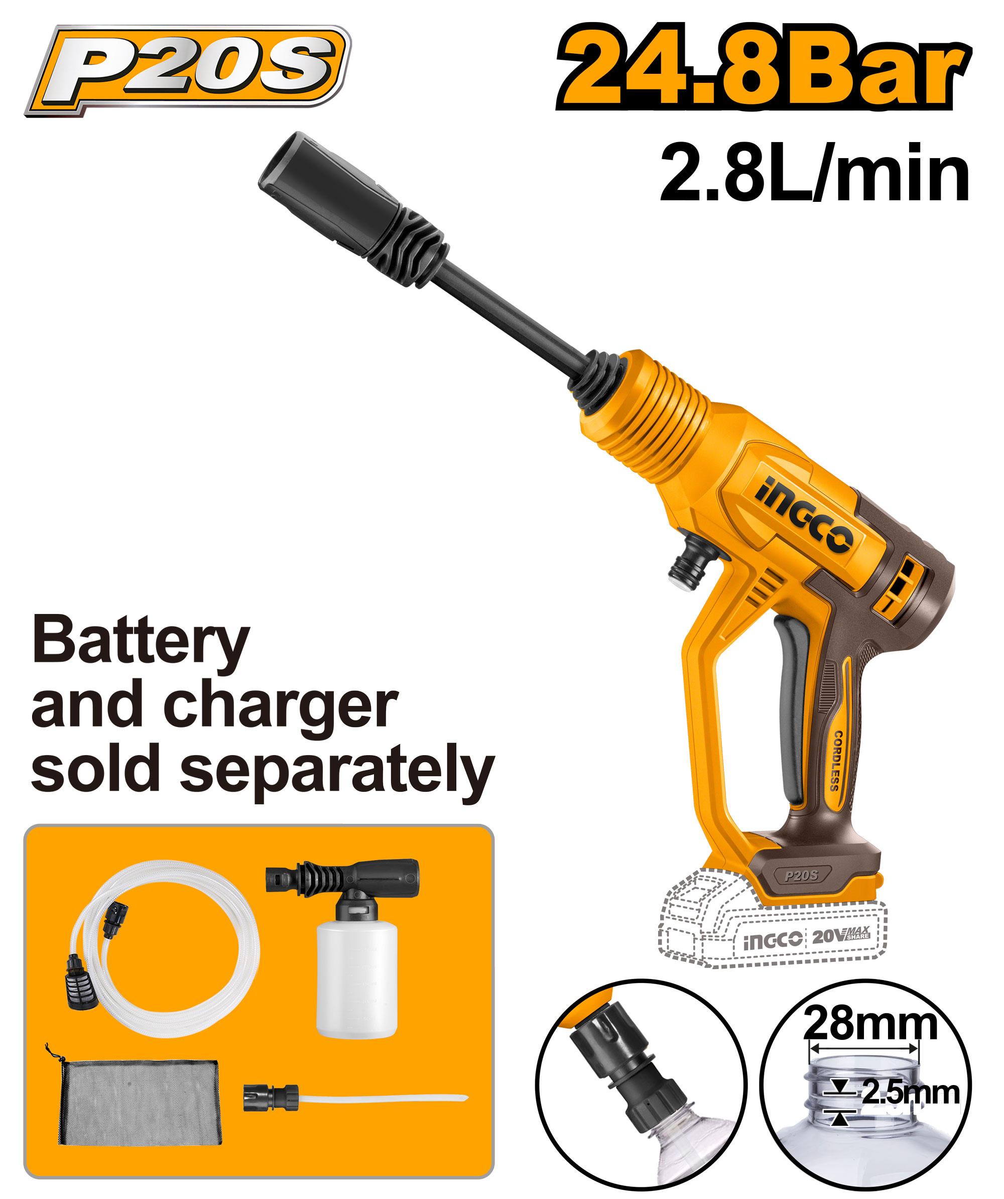 Ingco cordless pressure washer - CPWLI2036