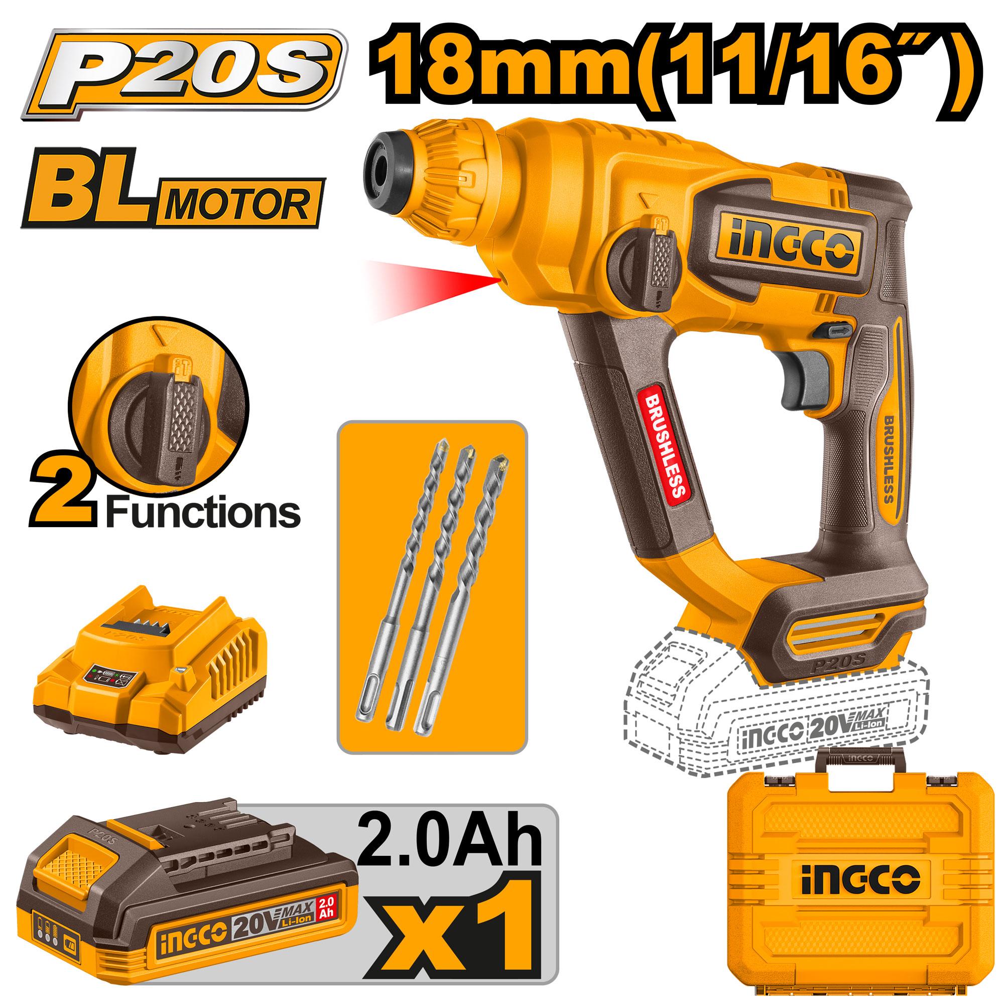 Ingco cordless rotary hammer - CRHLI201881