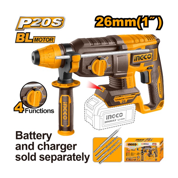 Ingco cordless rotary hammer - CRHLI20268
