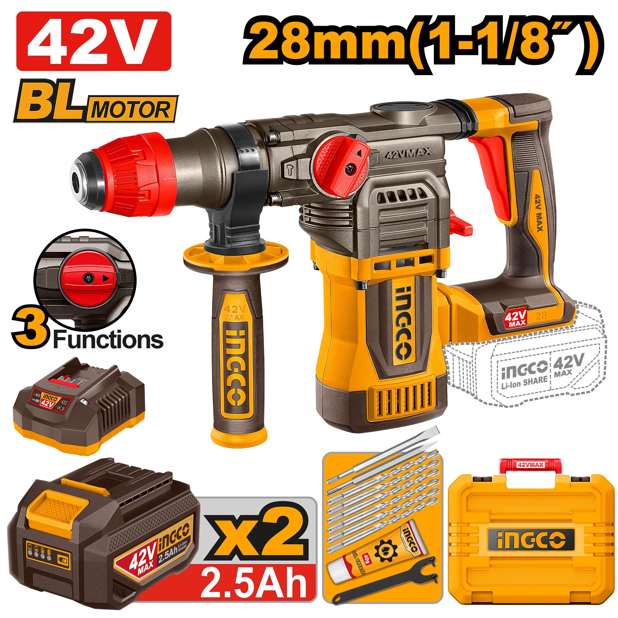 Ingco cordless rotary hammer - CRHLI422882