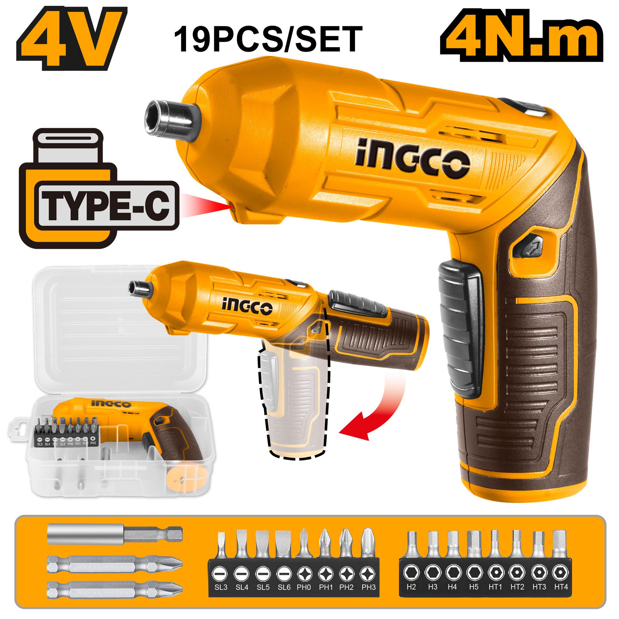 Ingco cordless screwdriver -CSDLI0442