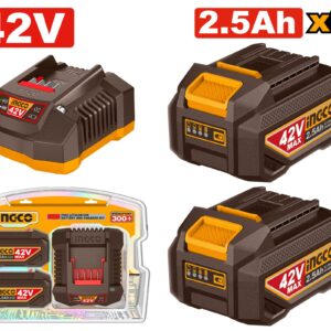 Ingco lithium-ion battery and charger kit - FBCPM25221