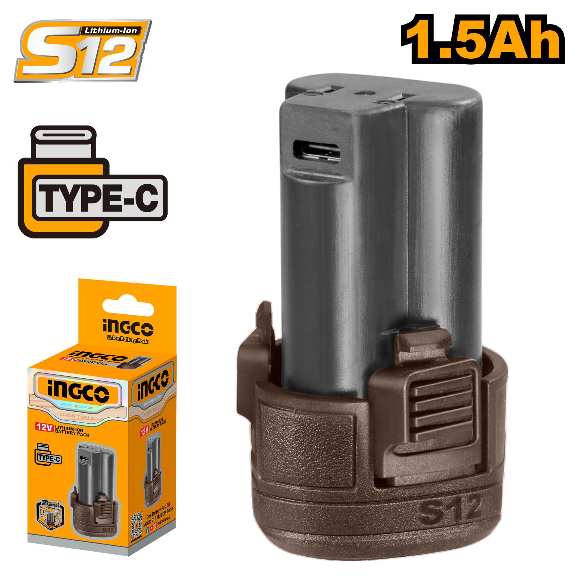 Ingco lithium-ion battery pack - FBLI12153
