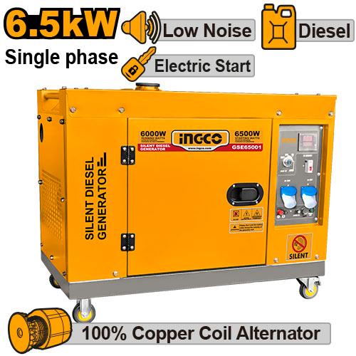 Ingco silent diesel generator -GSE65001