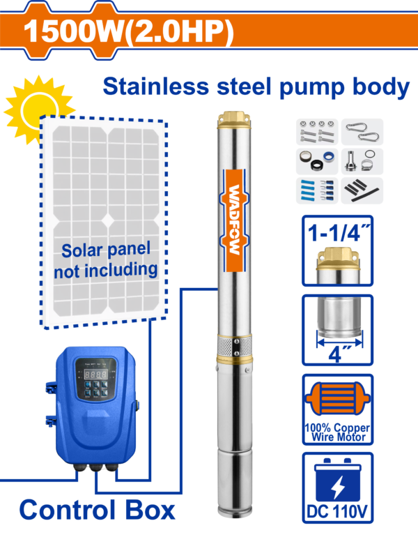 Wadfow solar deep well pump - WWPDDC05