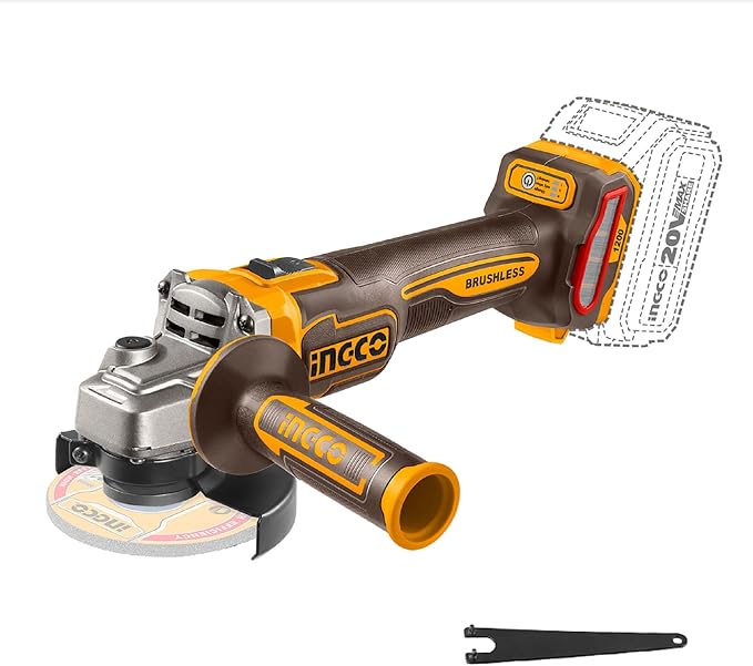 INGCO 20V 1200W Cordless Angle Grinder 125mm - CAGLI221253