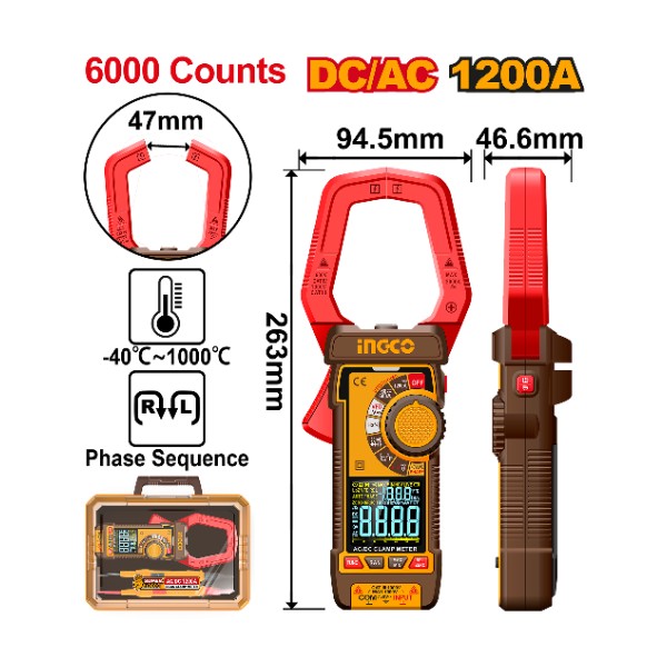 Ingco - DC/AC Clamp Meter - DCM610002