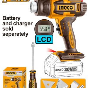 INGCO Cordless Heat Gun - HGLI2003