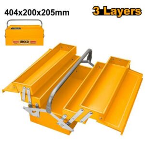 Ingco 3-Layer Steel Tool Box (404x 200 x 205mm) – HTB03