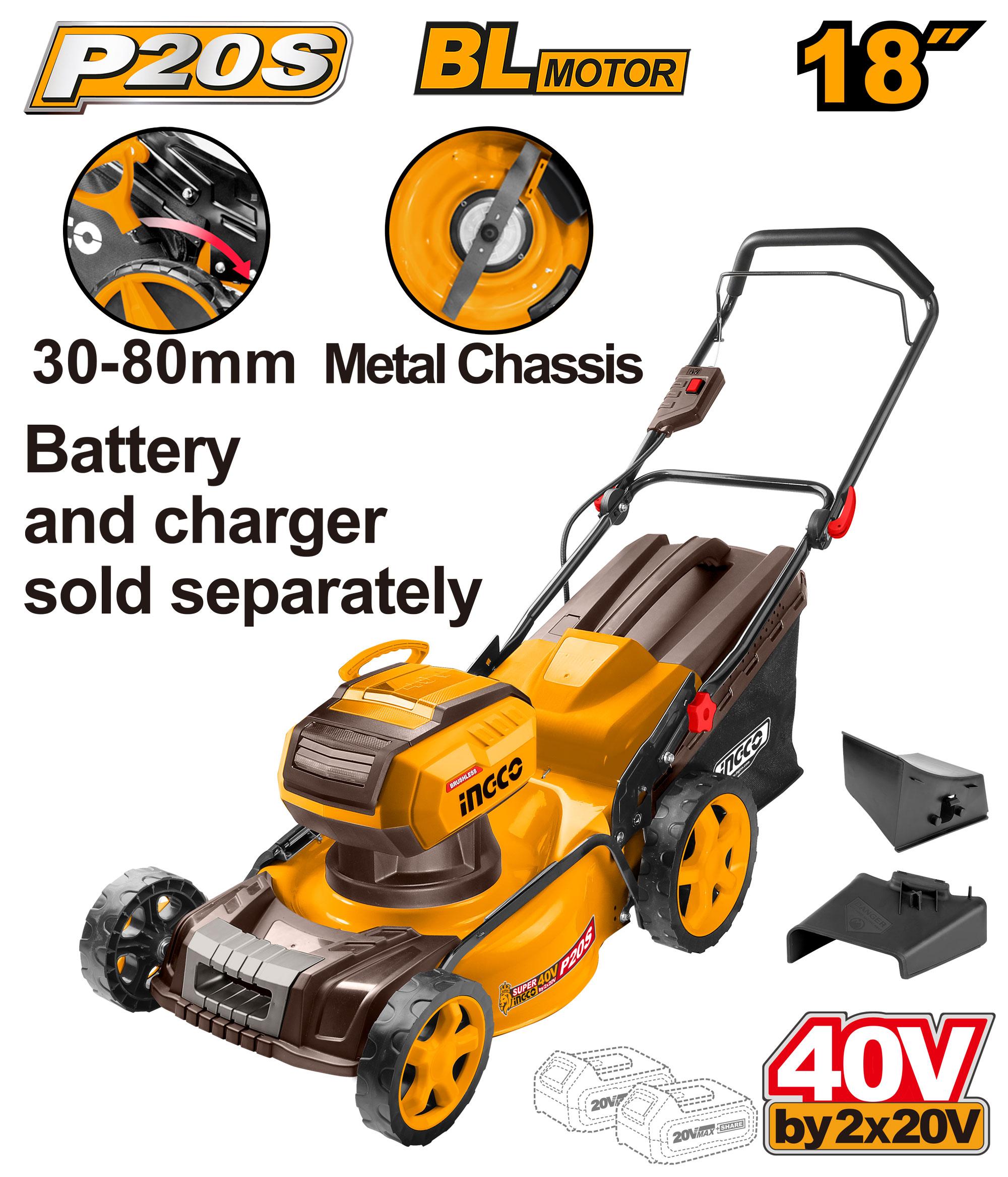 INGCO Cordless Lawn Mower 40V - LMLI20185