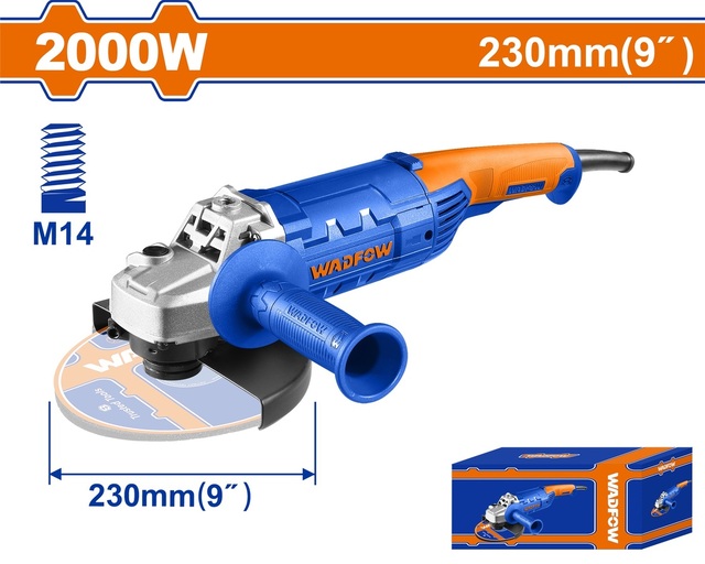 Wadfow 230mm(9") Angle Grinder 2000W - WAG852001