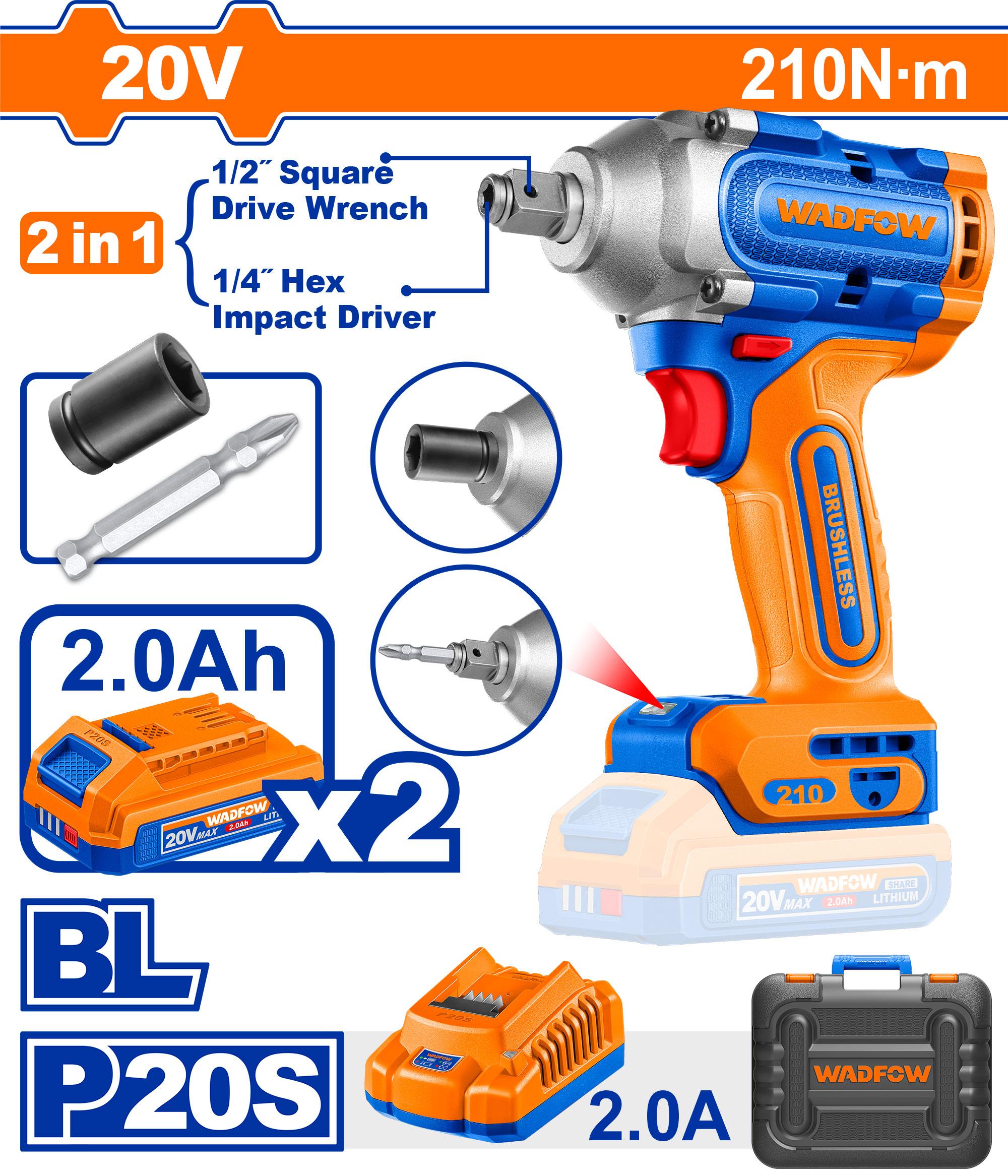 Wadfdow cordless impact wrench & drive - WCD3B21