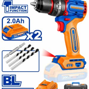 Wadfow compact brushless cordless impact drill - WCDP6281