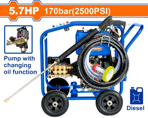 Wadfow Diesel High Pressure Washer 5.7HP - WDPS1A25