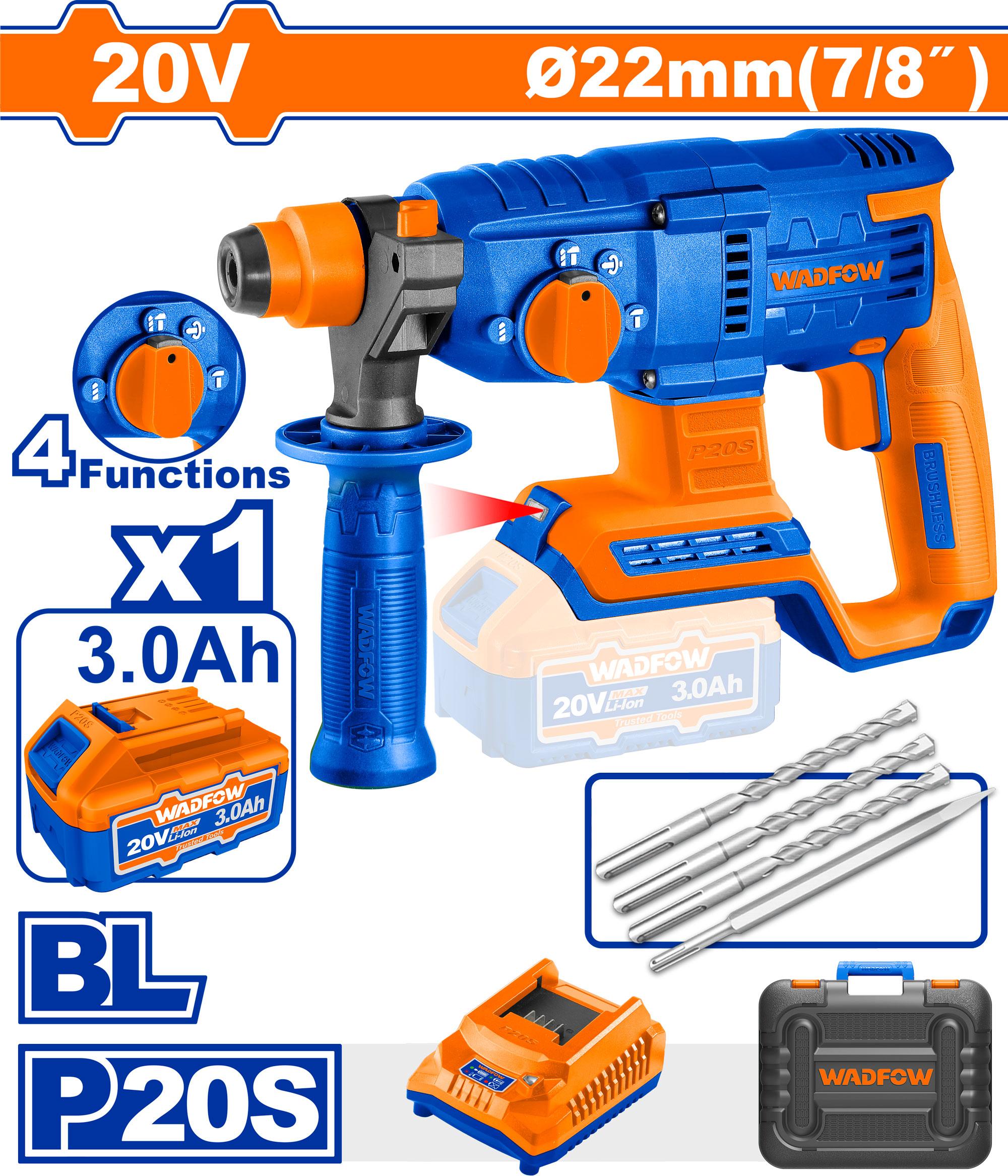 Wadfow Cordless Rotary Hammer 20V - WLM1522
