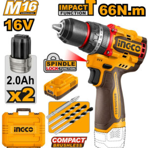 Ingco Compact Brushless Cordless Impact Drill - CIDLI166062