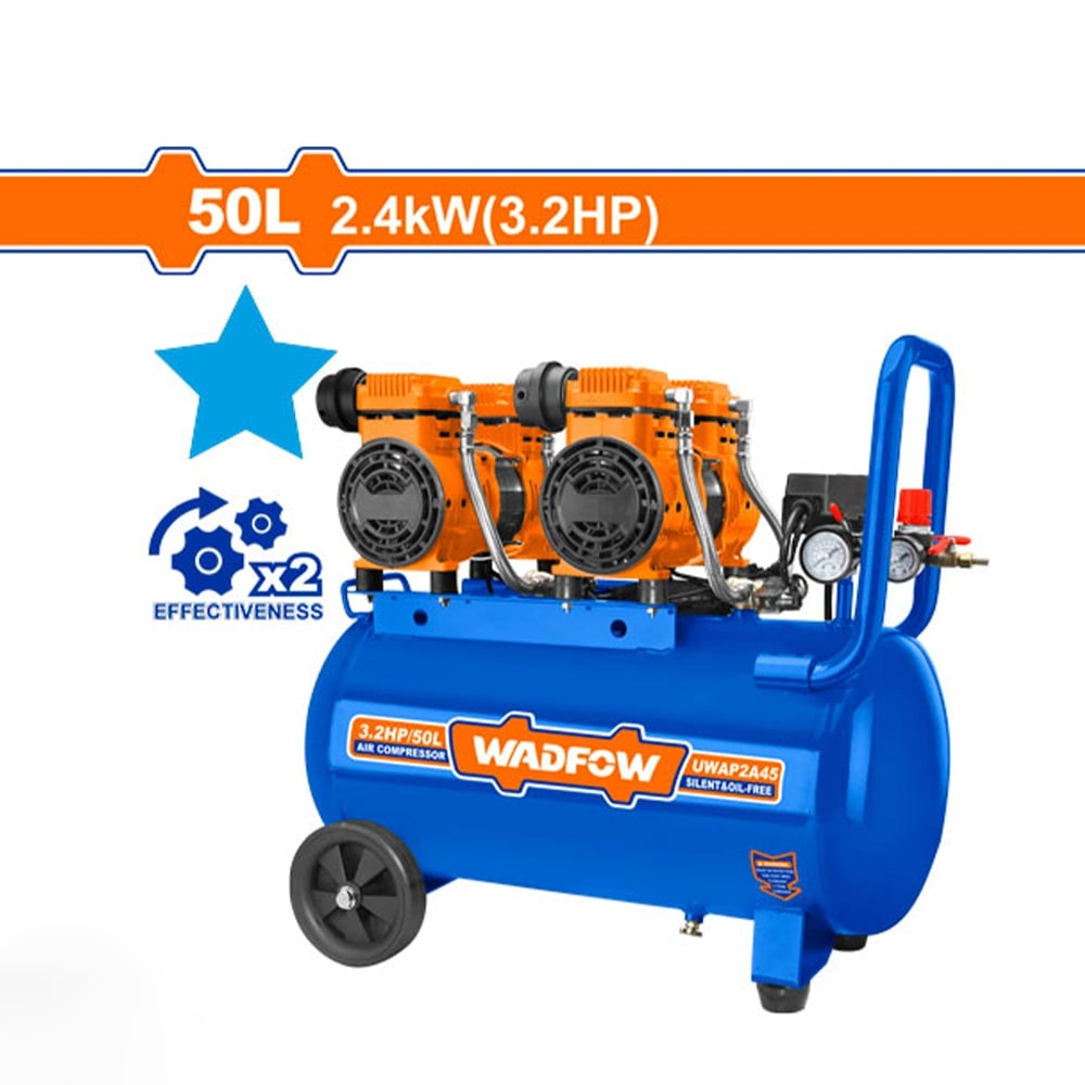 Wadfow 50L Air Compressor 2.4KW (3.2HP) - WAP2A45