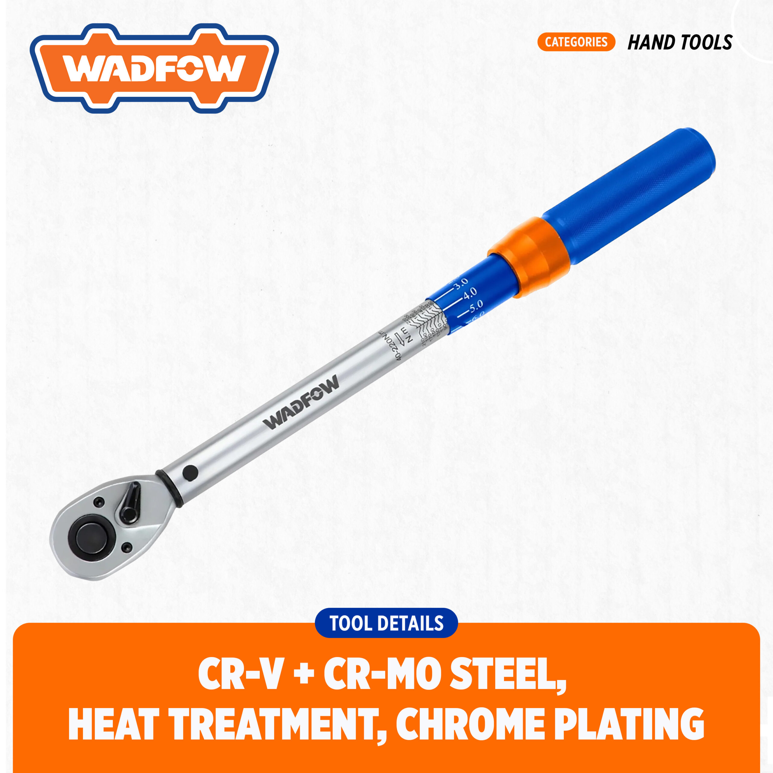 Wadfow Preset Torque Wrench 3/4" - WWQ4D34
